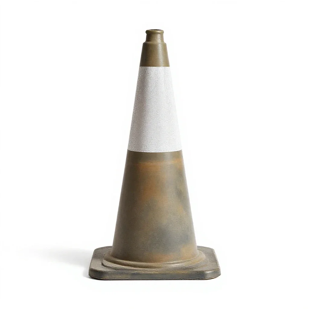Traffic cone isolated on a white background