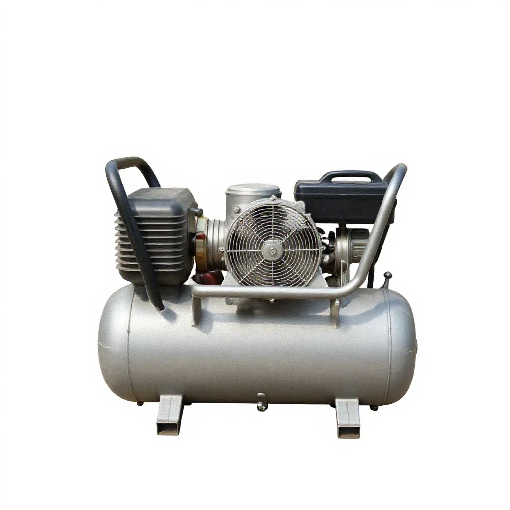 Air compressor isolated on a white background