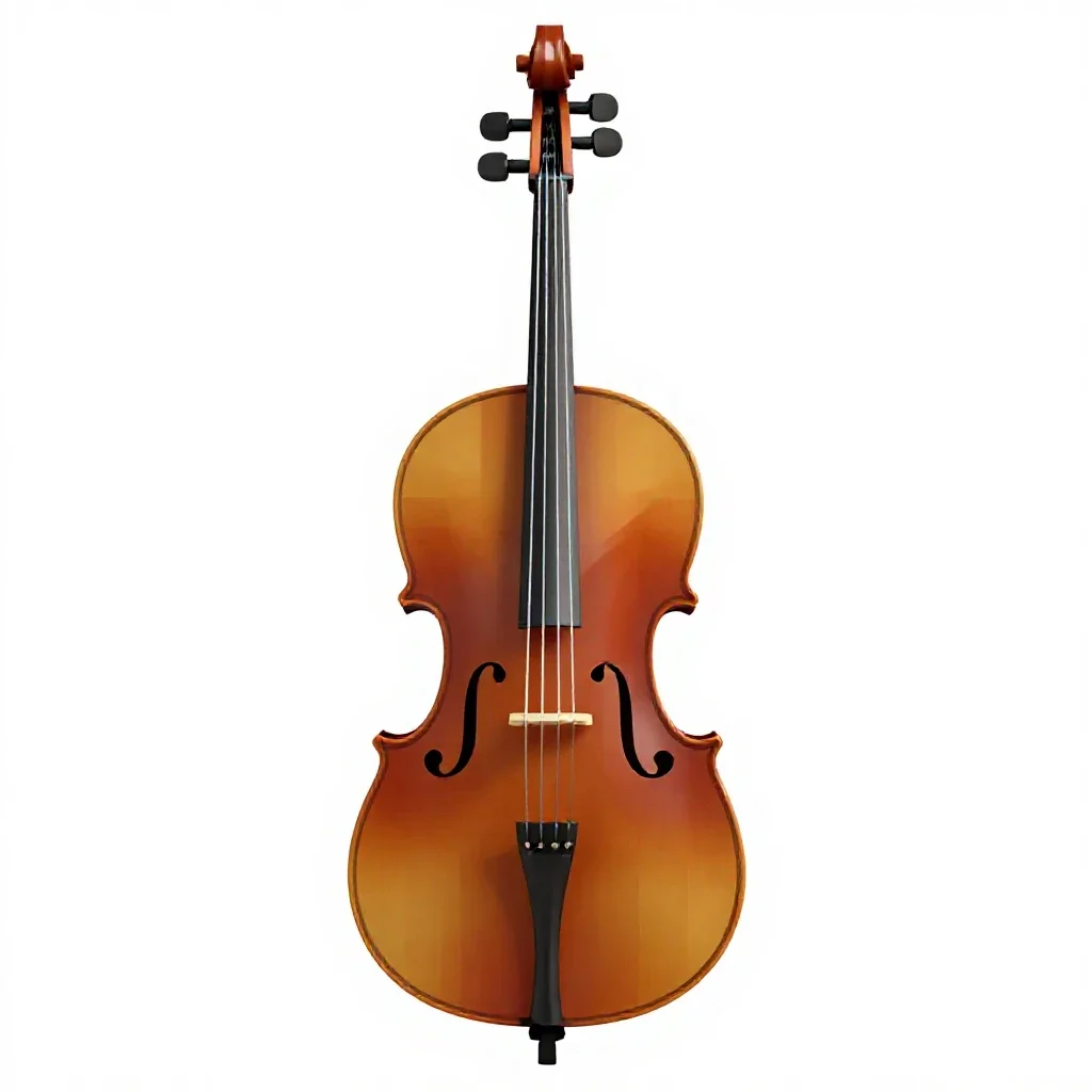 Cello isolated on a white background