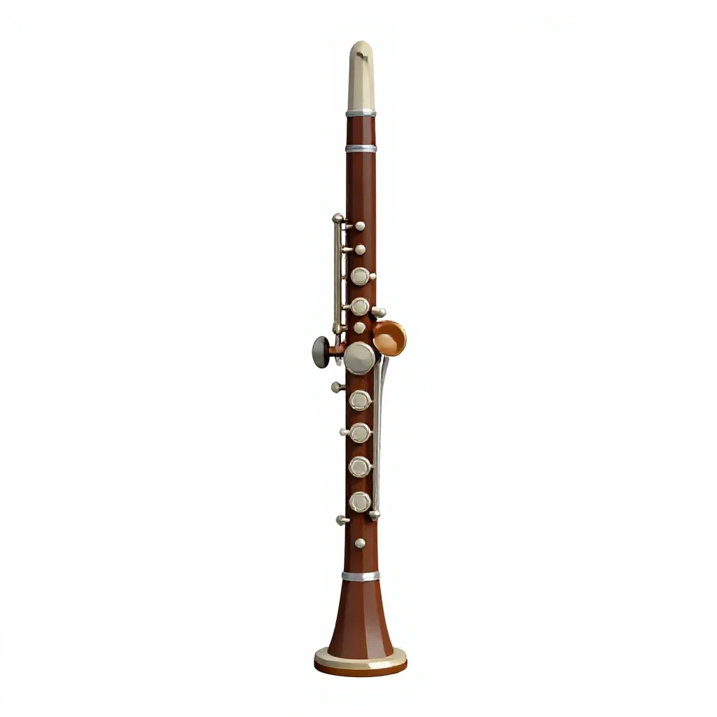 Clarinet isolated on a white background