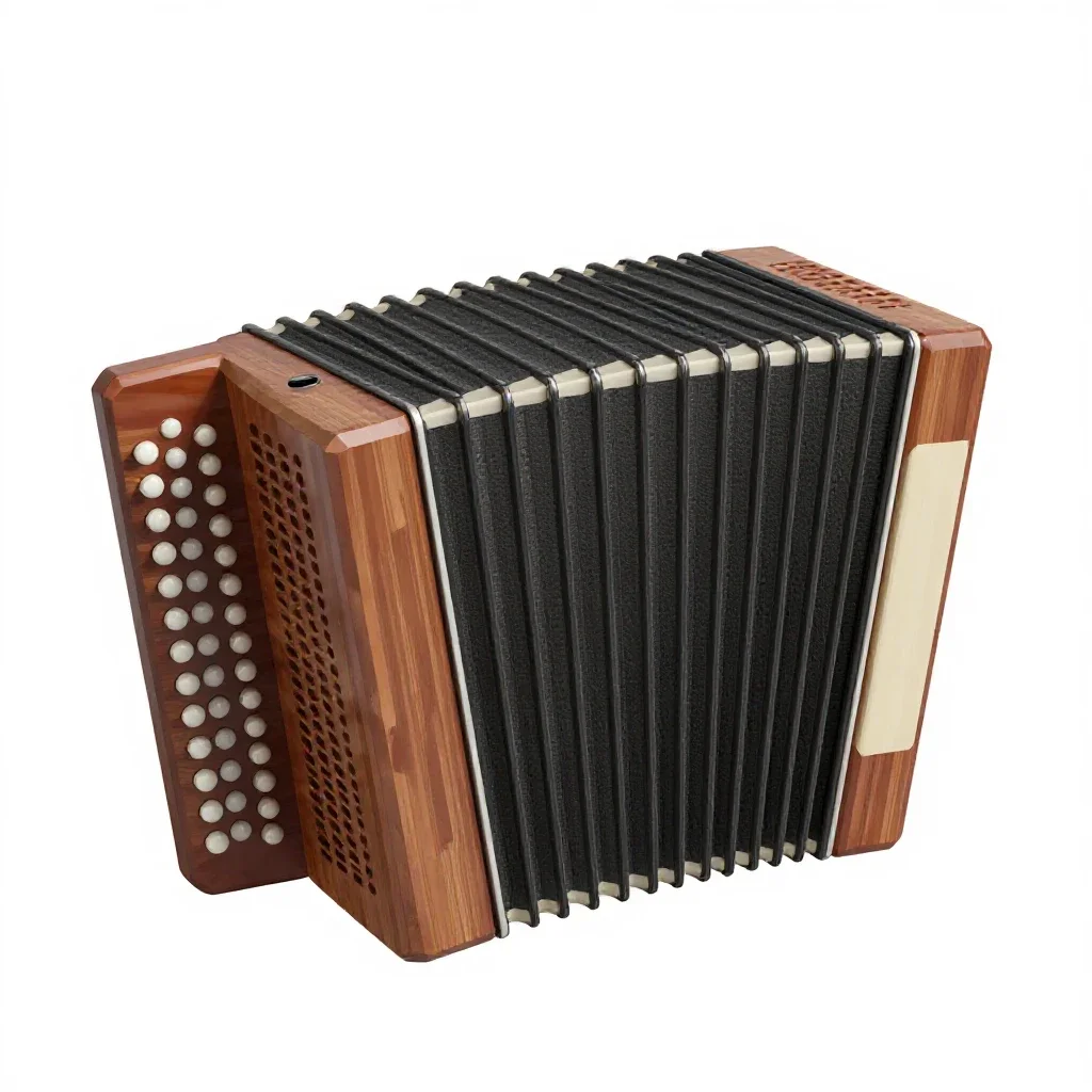 Concertina isolated on a white background