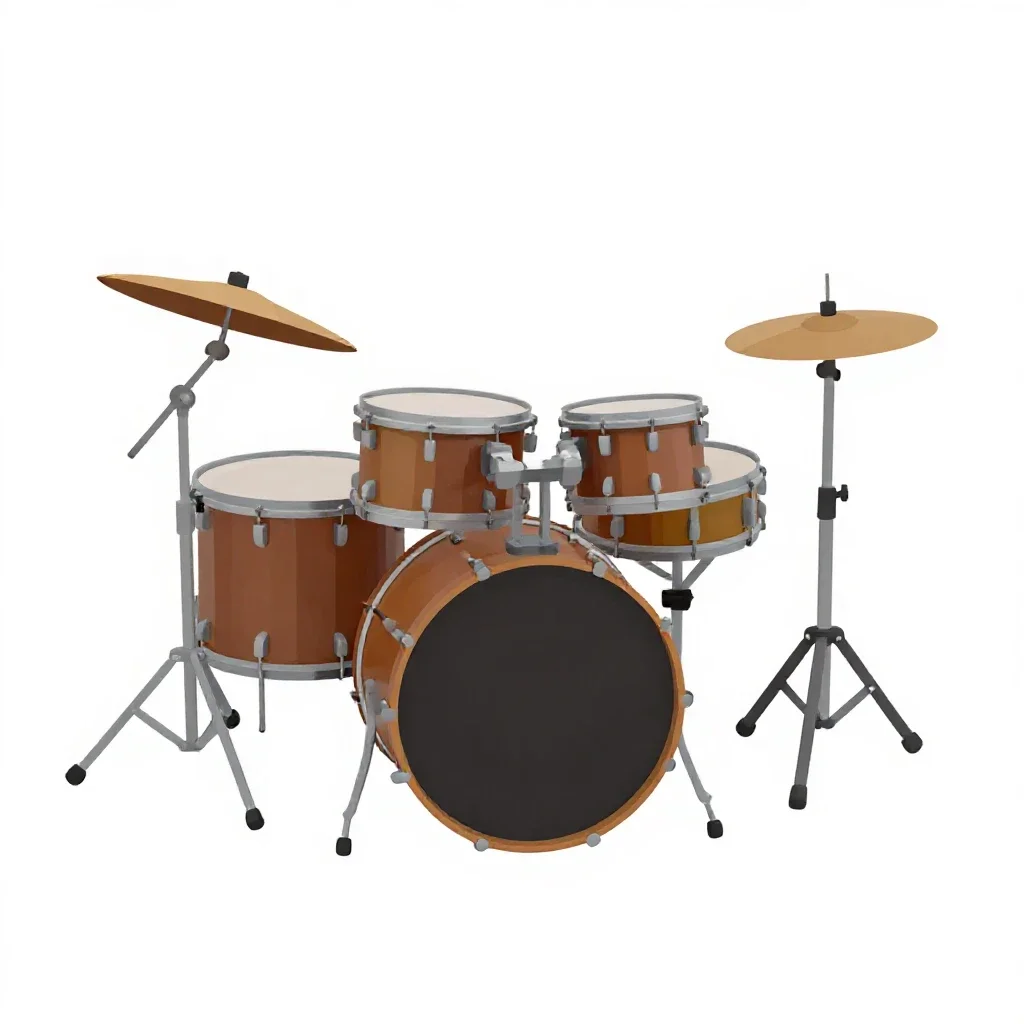 Drum machine isolated on a white background