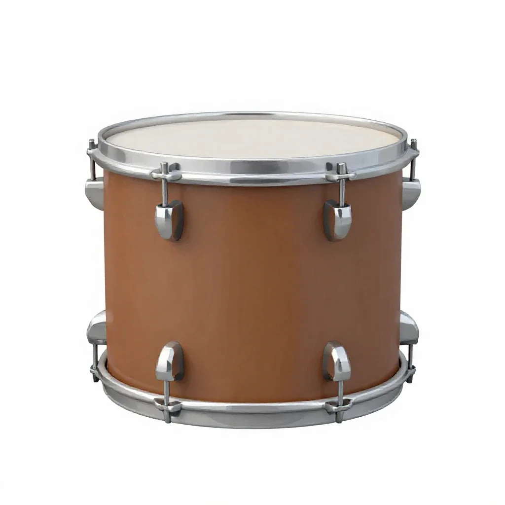Floor tom isolated on a white background