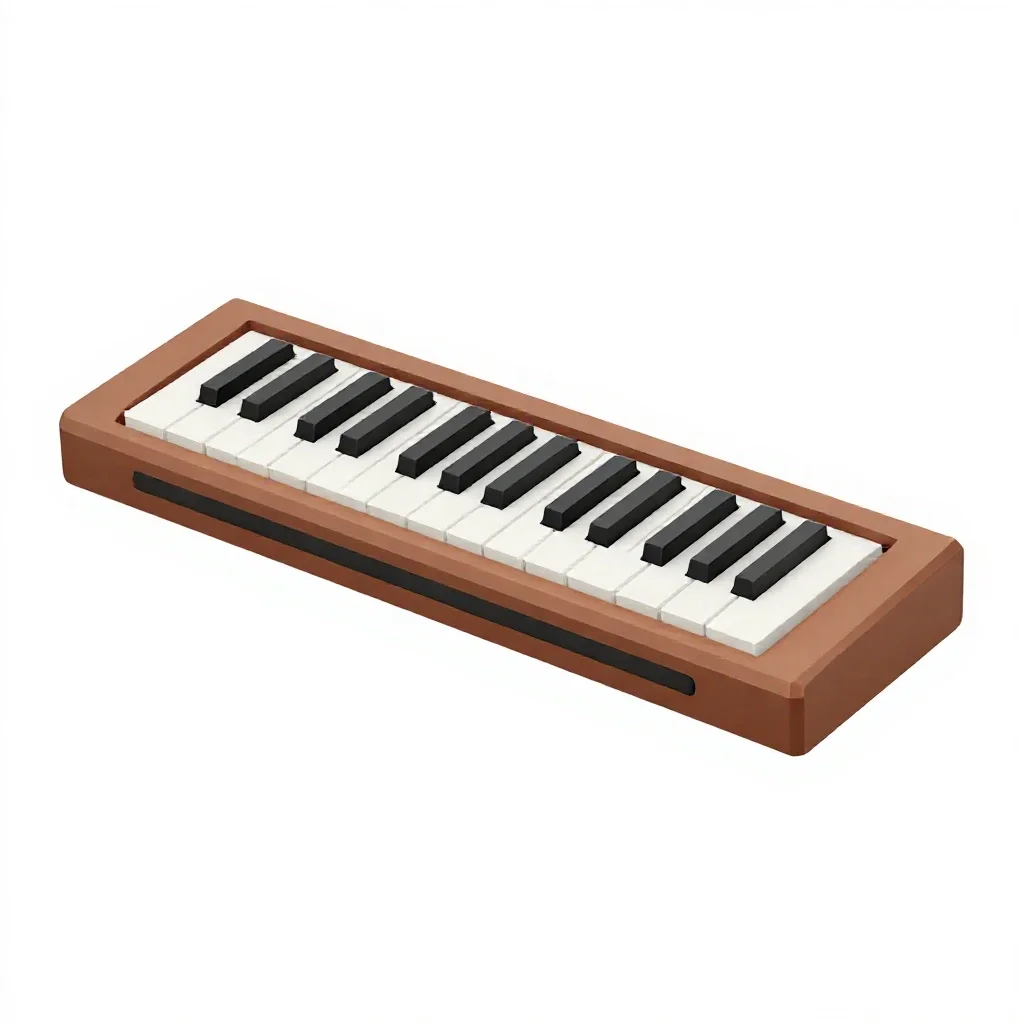 Melodica isolated on a white background