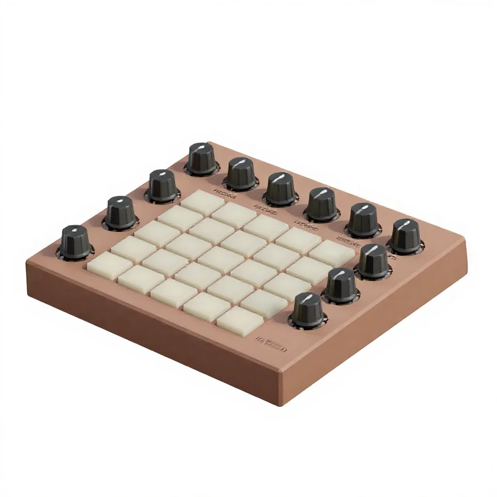 Sampler pad controller isolated on a white background