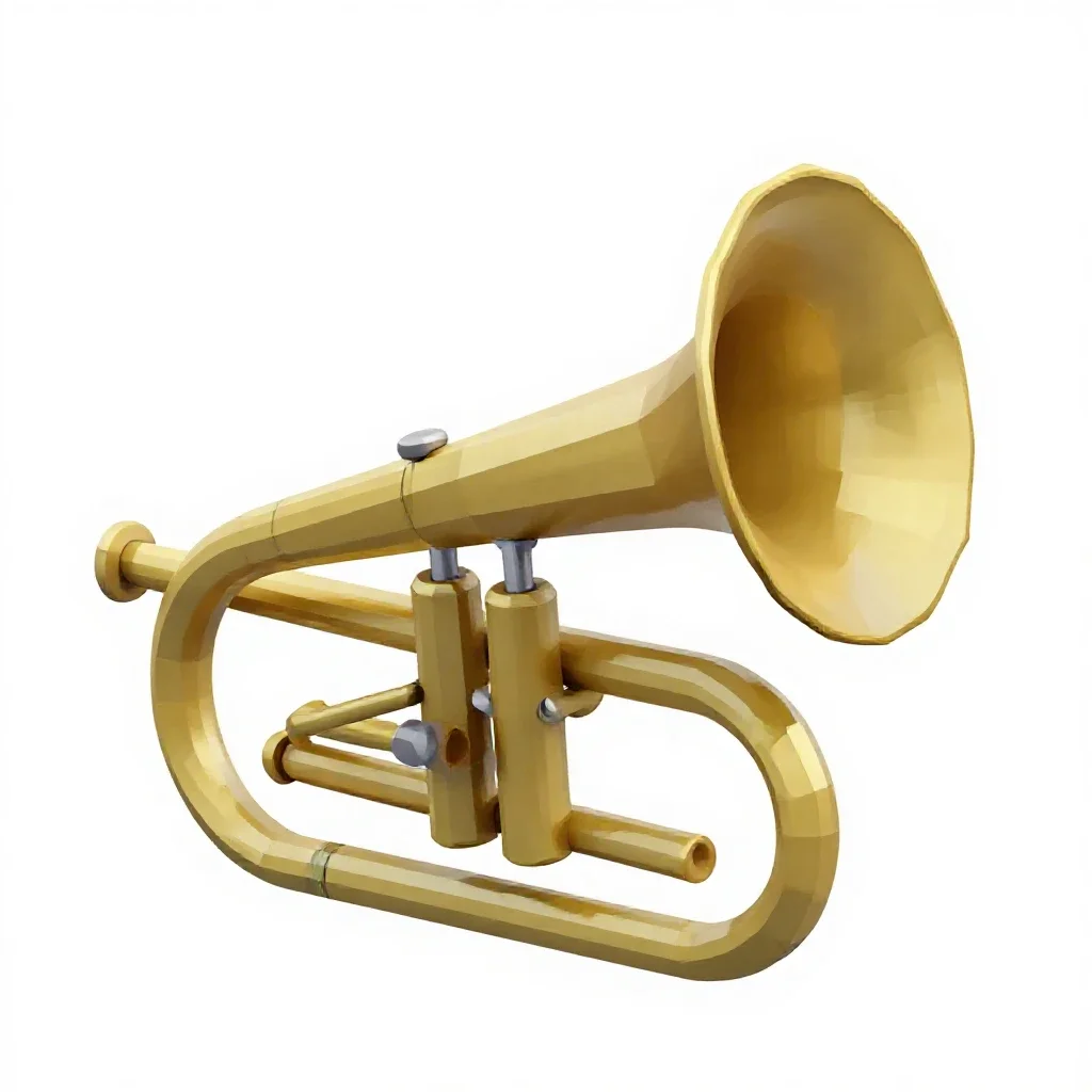 Tuba isolated on a white background