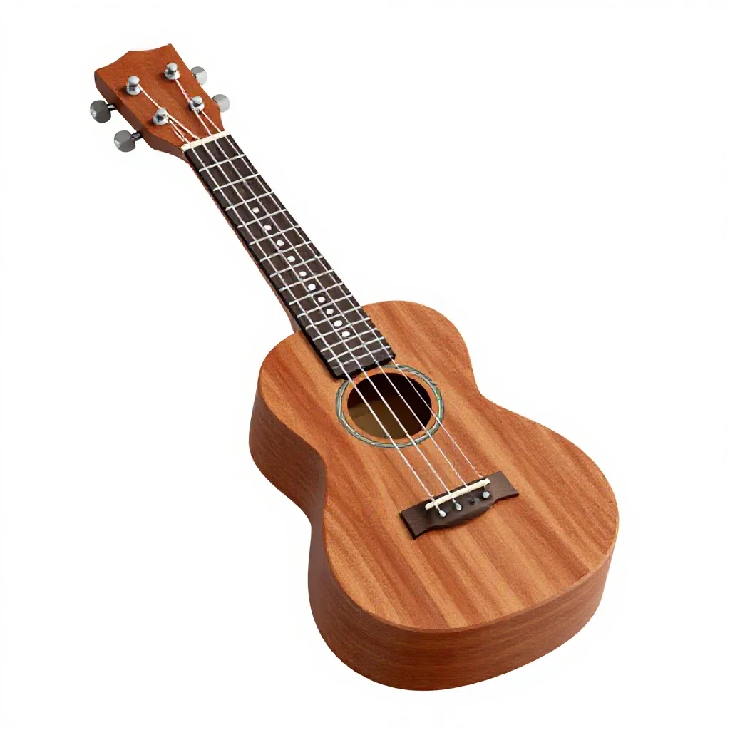 Ukulele isolated on a white background