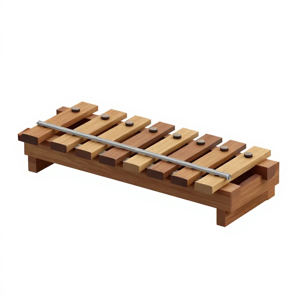 Xylophone isolated on a white background