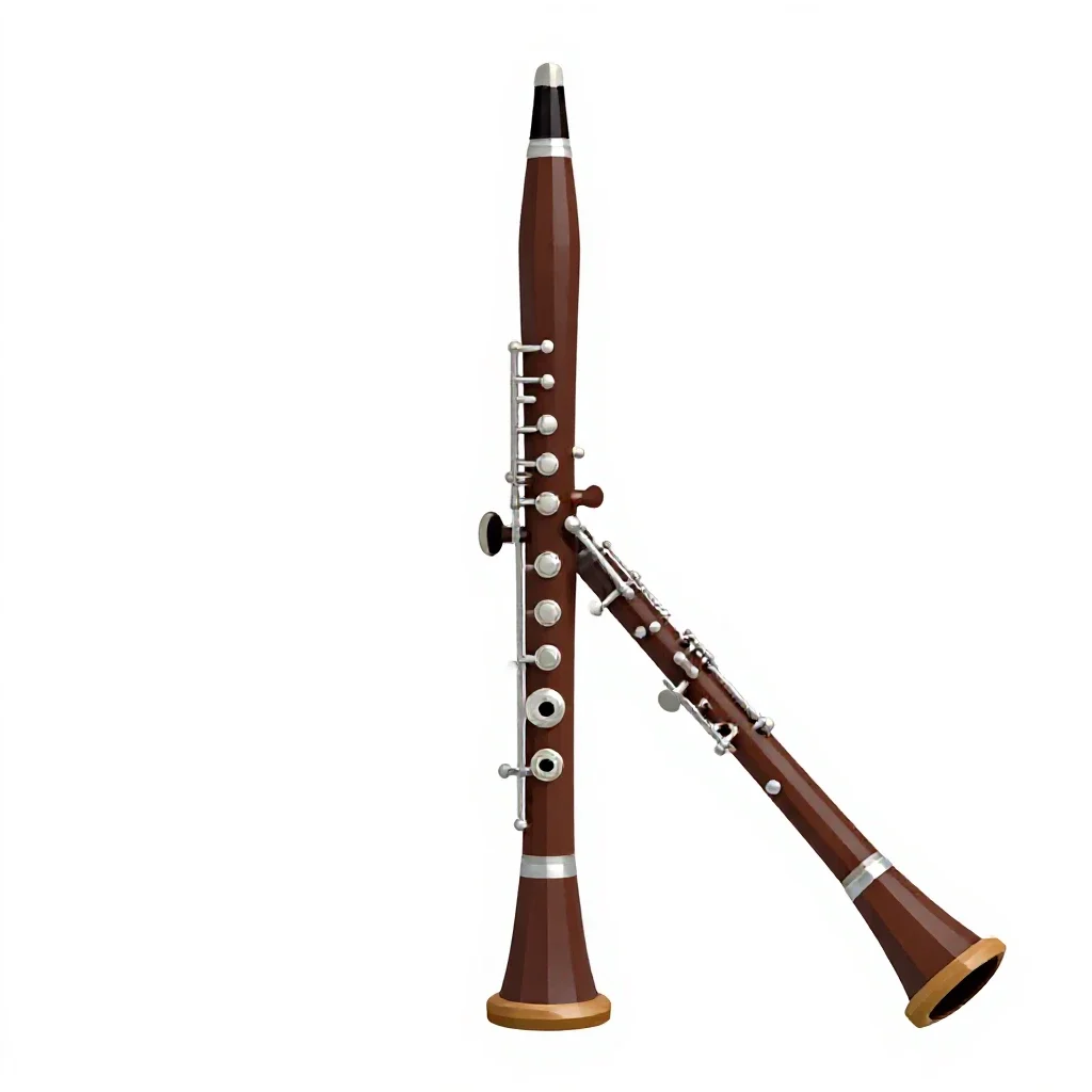 Oboe isolated on a white background