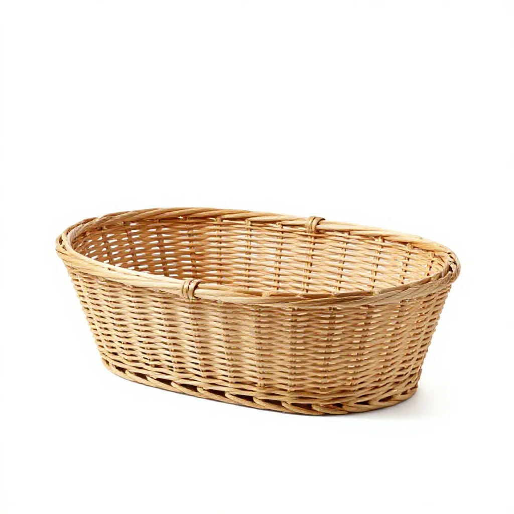 Moses basket isolated on a white background