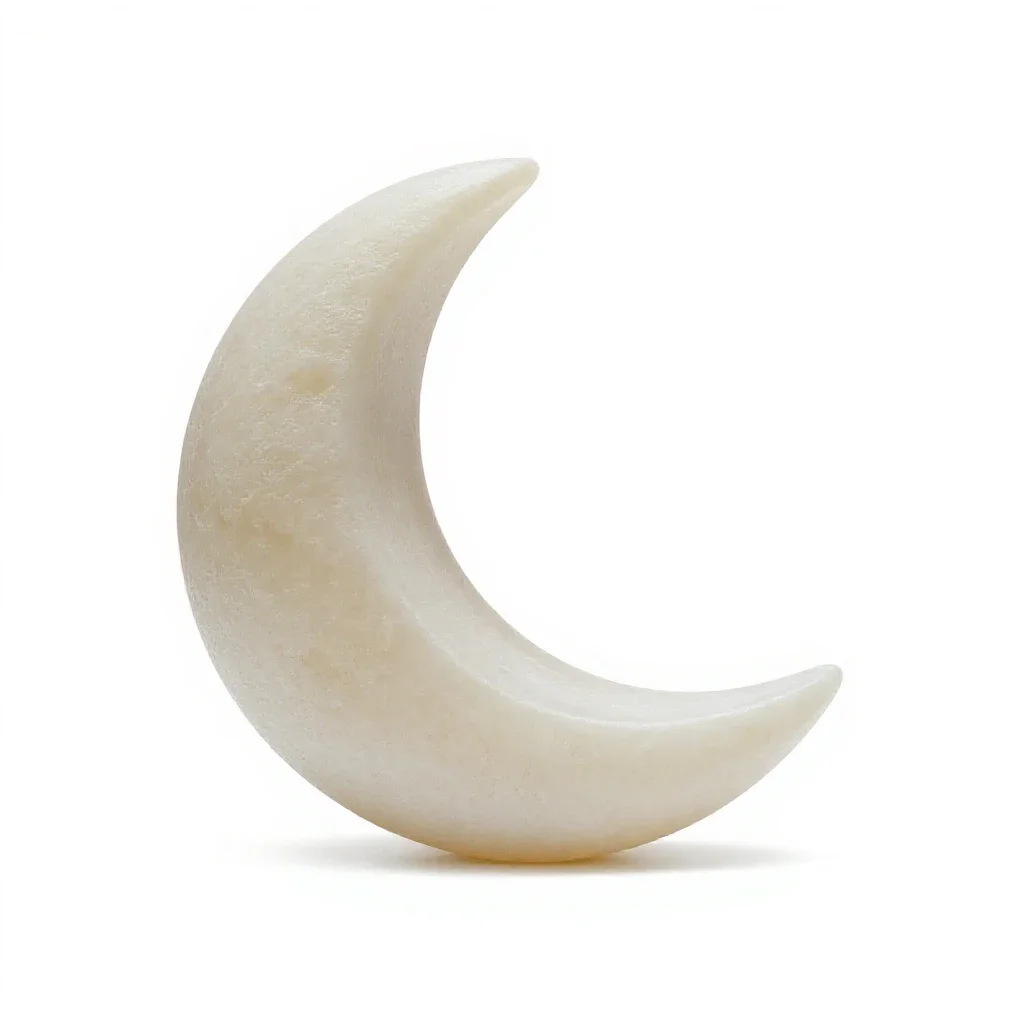 Night light shaped like a moon isolated on a white background