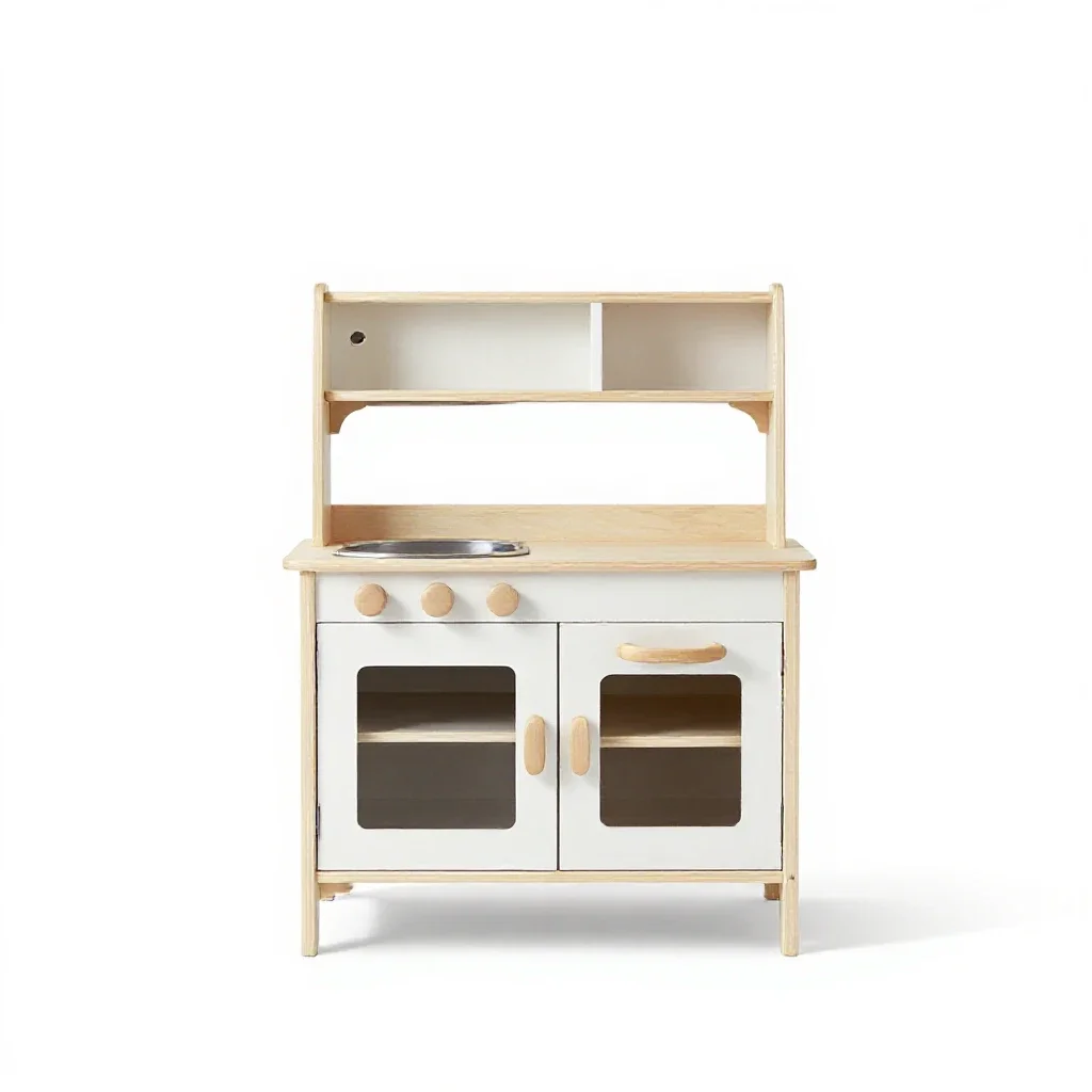 Play kitchen isolated on a white background