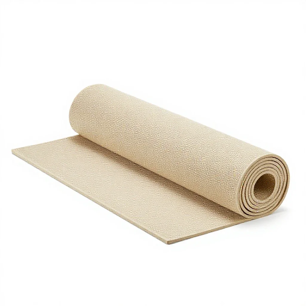 Play mat rolled out isolated on a white background