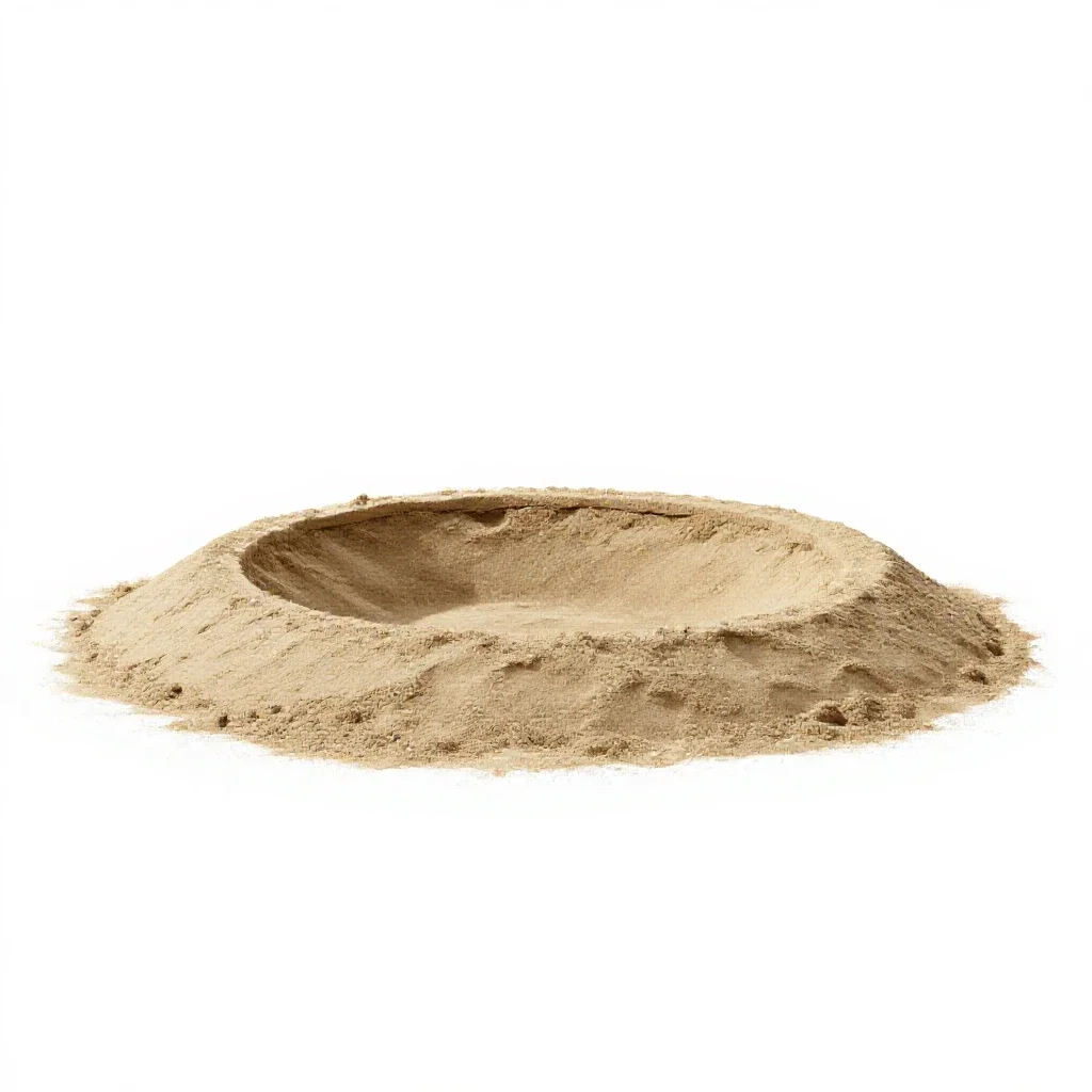 Sandpit with a lid isolated on a white background