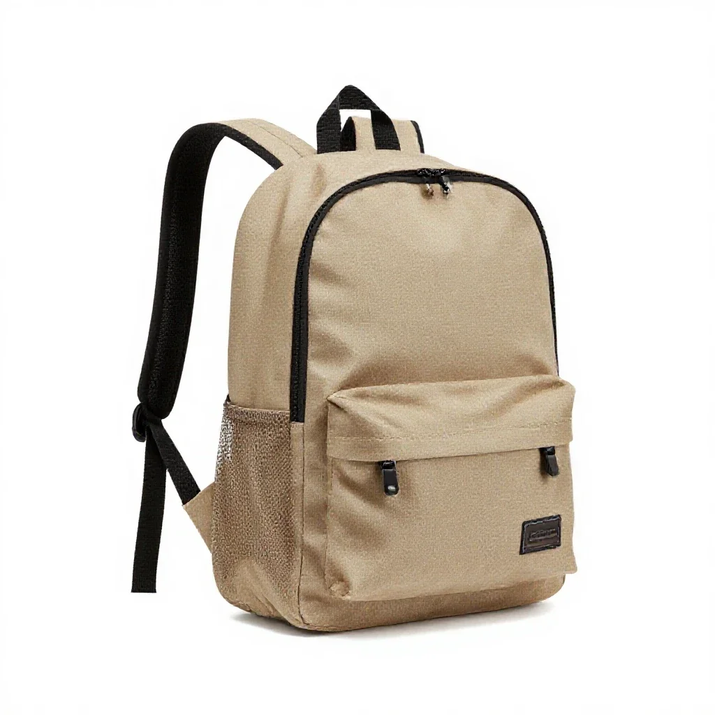 School backpack isolated on a white background