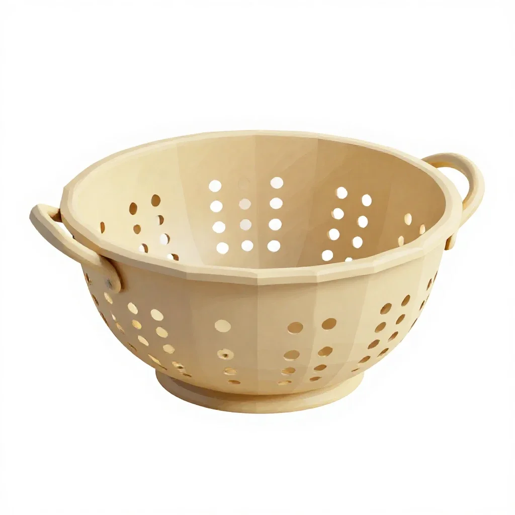 Colander isolated on a white background