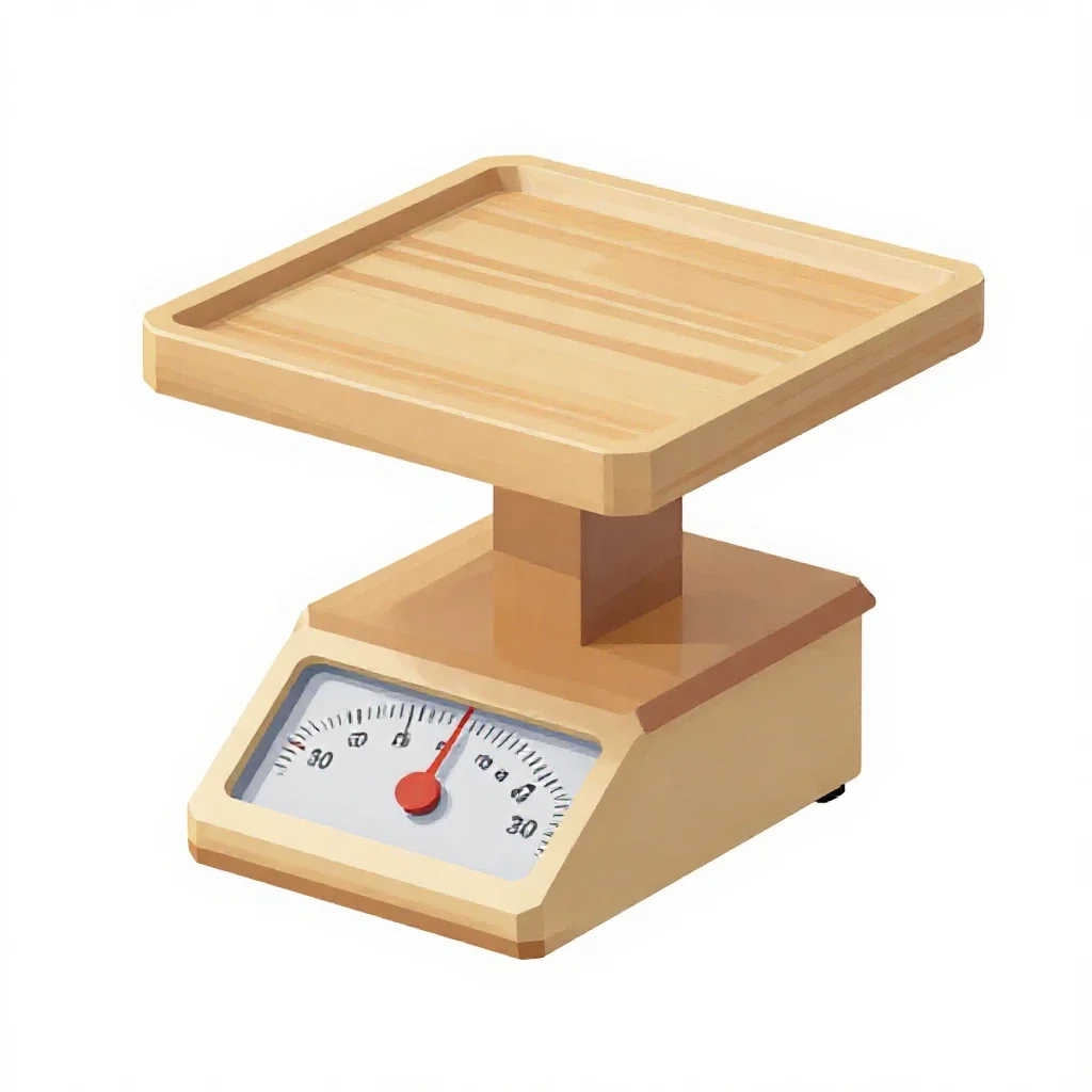 Kitchen scale isolated on a white background