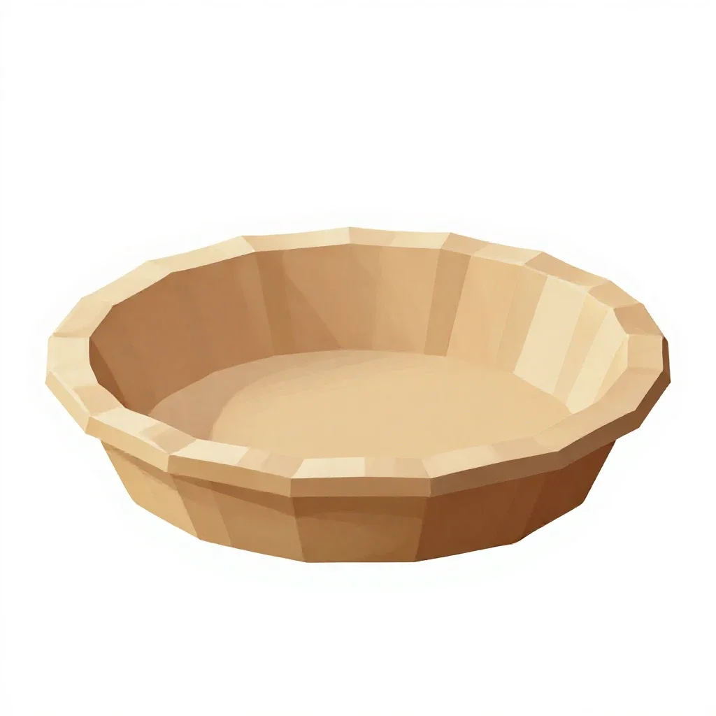 Pie dish isolated on a white background