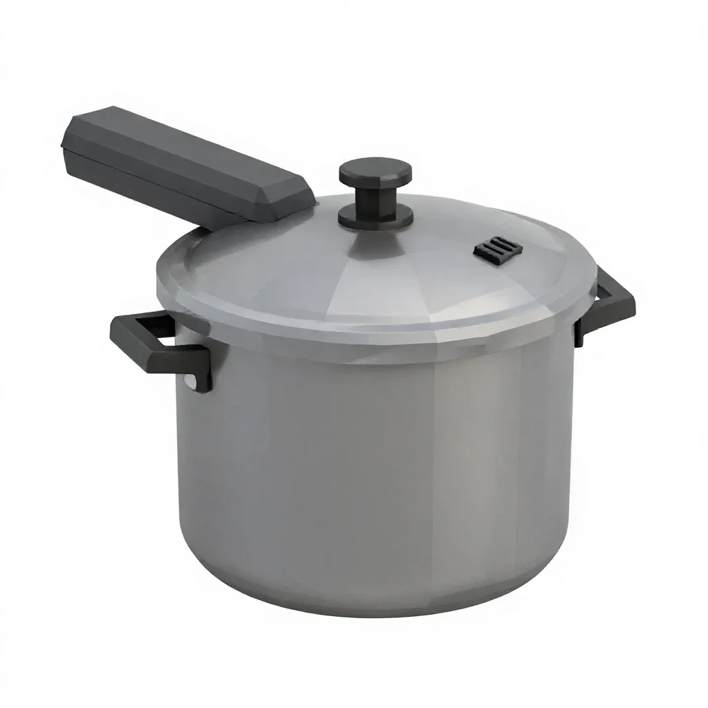 Pressure cooker isolated on a white background