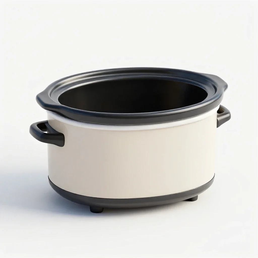 Slow cooker isolated on a white background