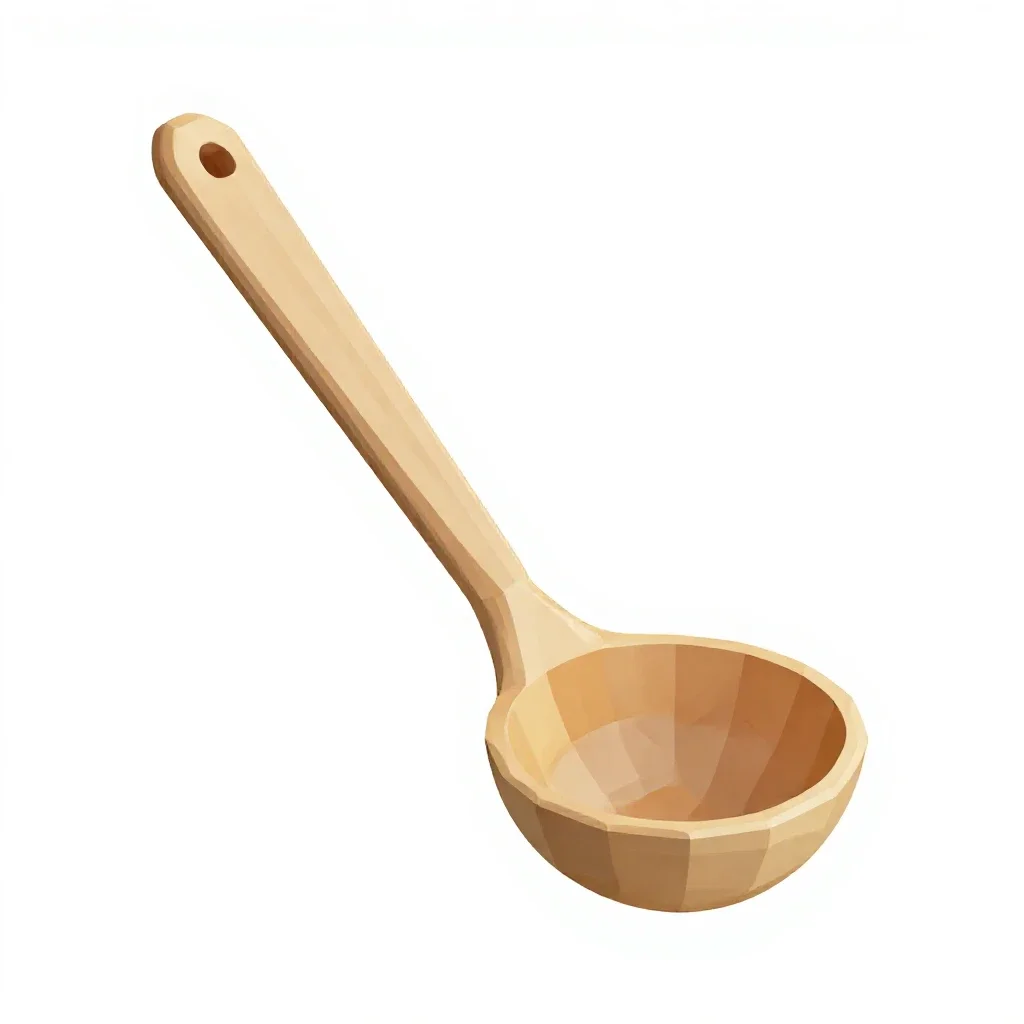 Soup ladle isolated on a white background