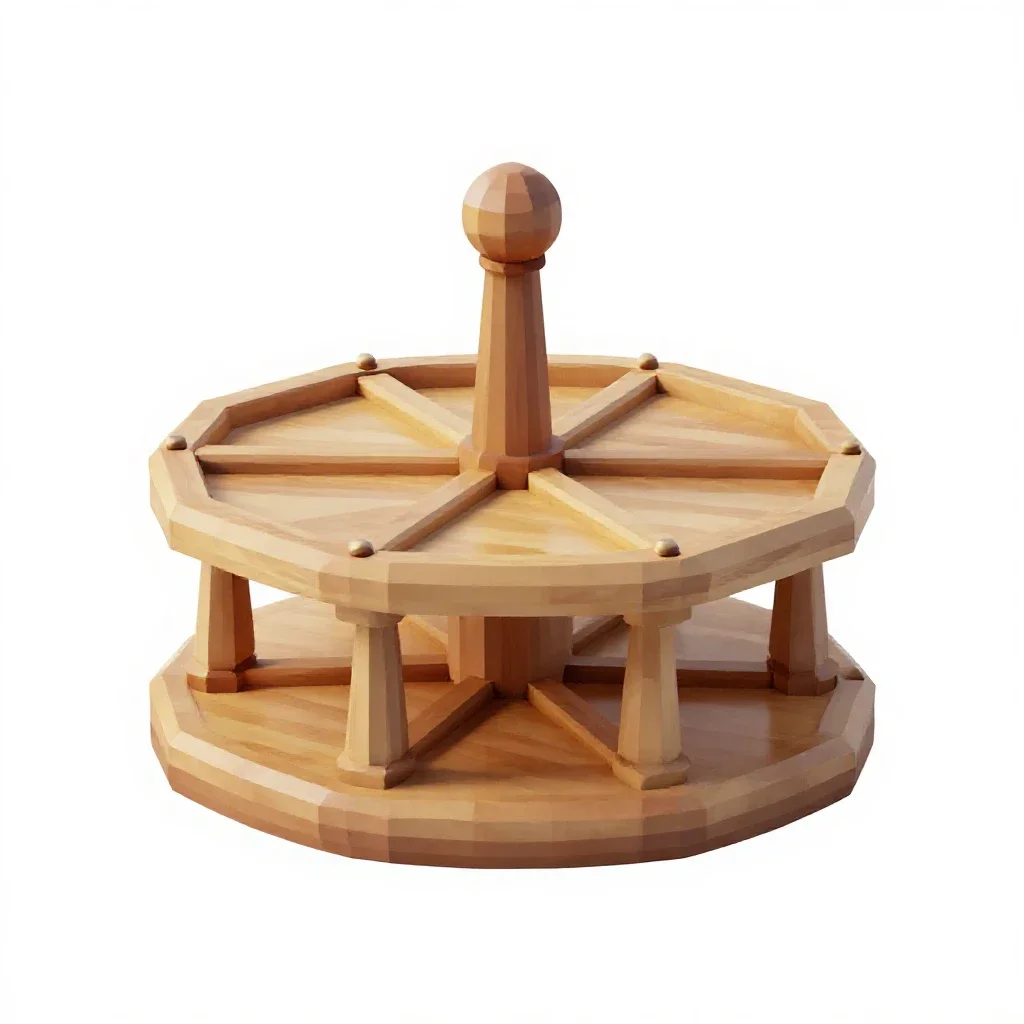 Spice rack carousel isolated on a white background