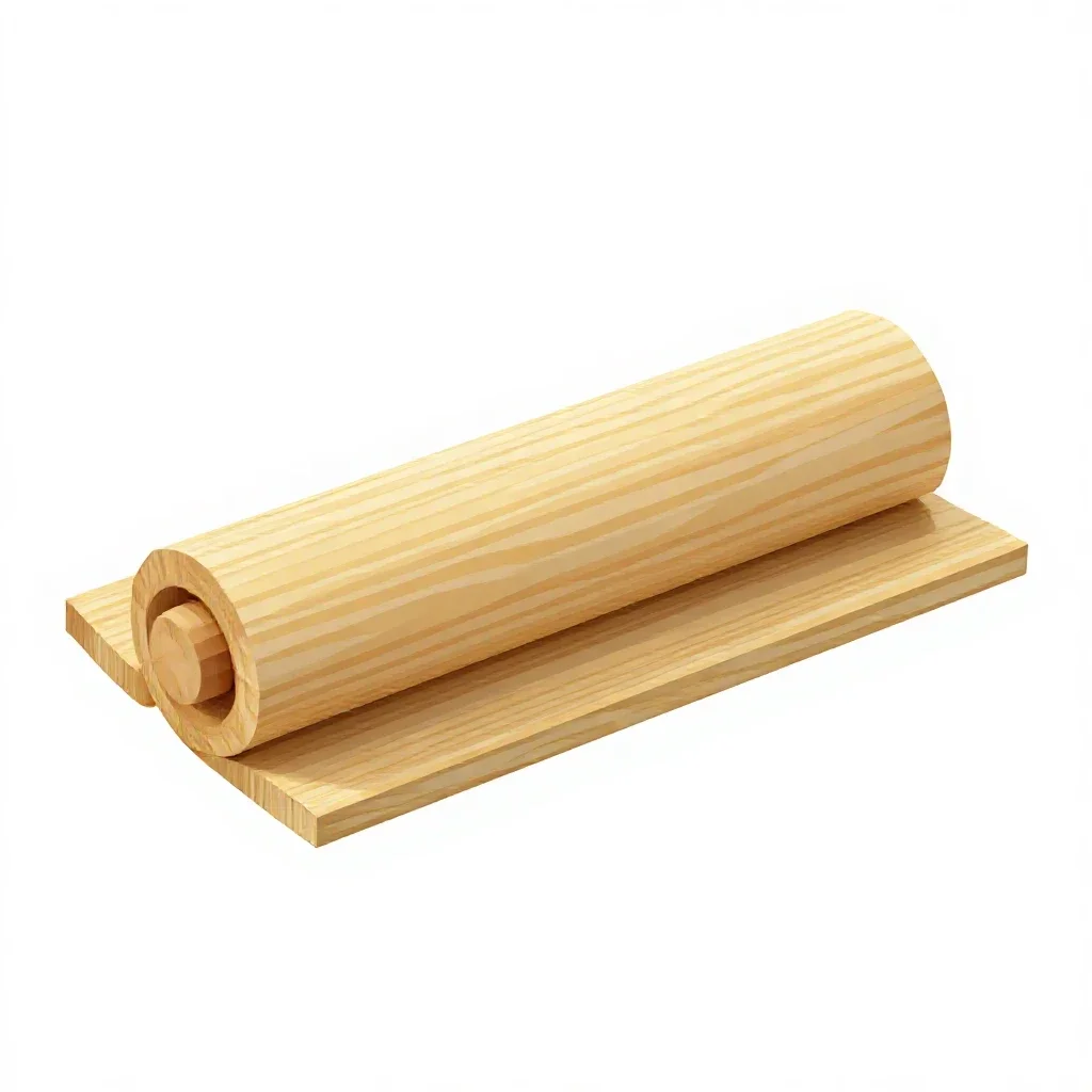 Sushi rolling mat isolated on a white background