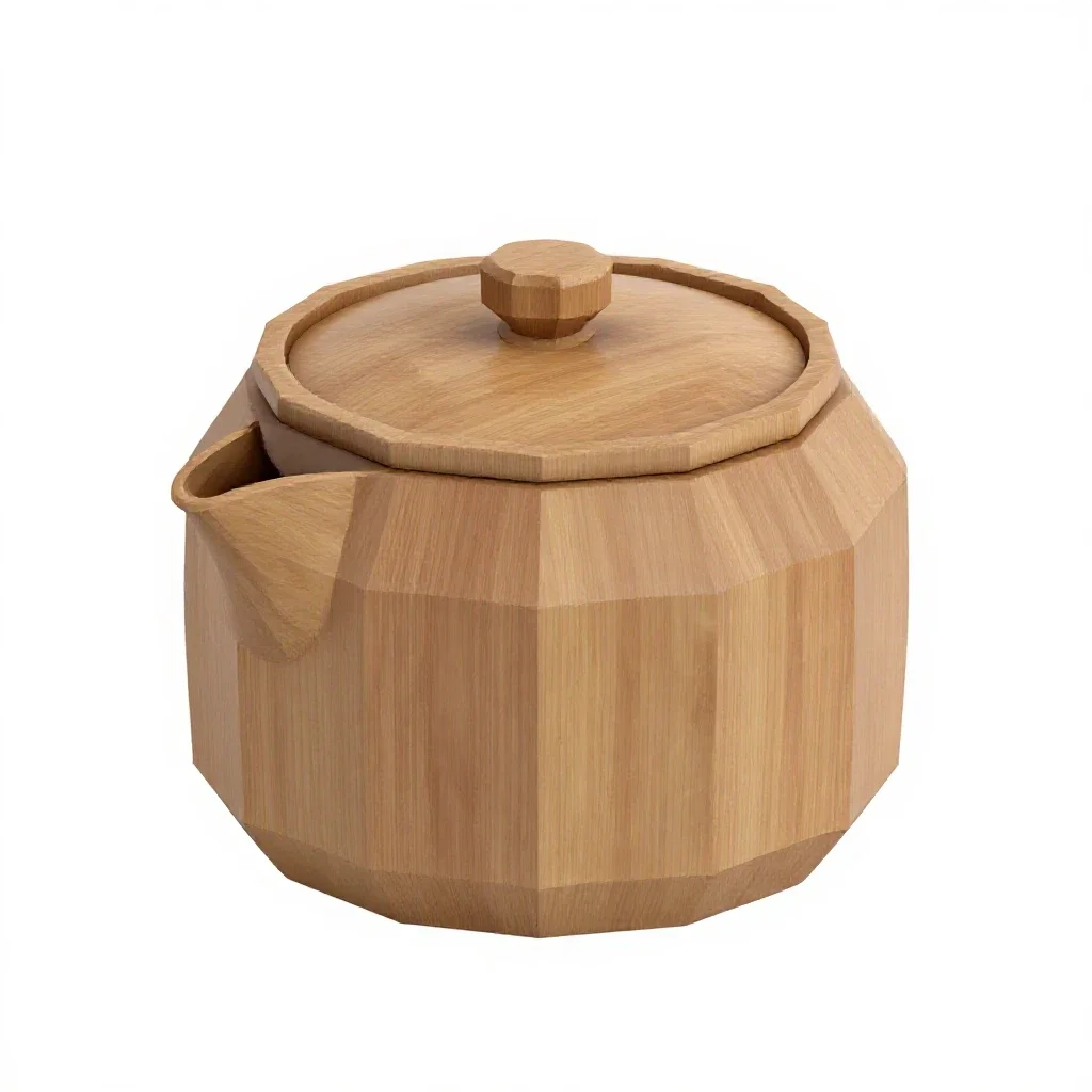 Tea caddy isolated on a white background