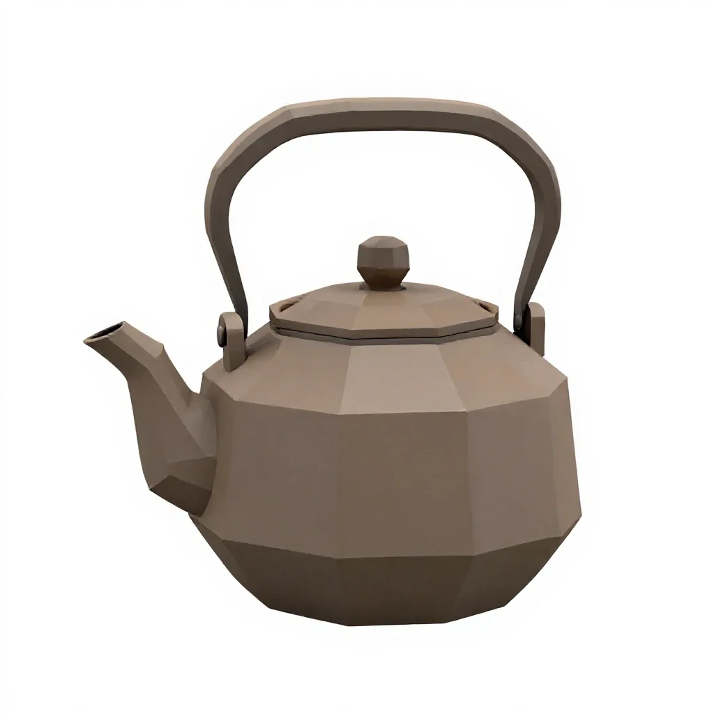 Teapot with an infuser isolated on a white background