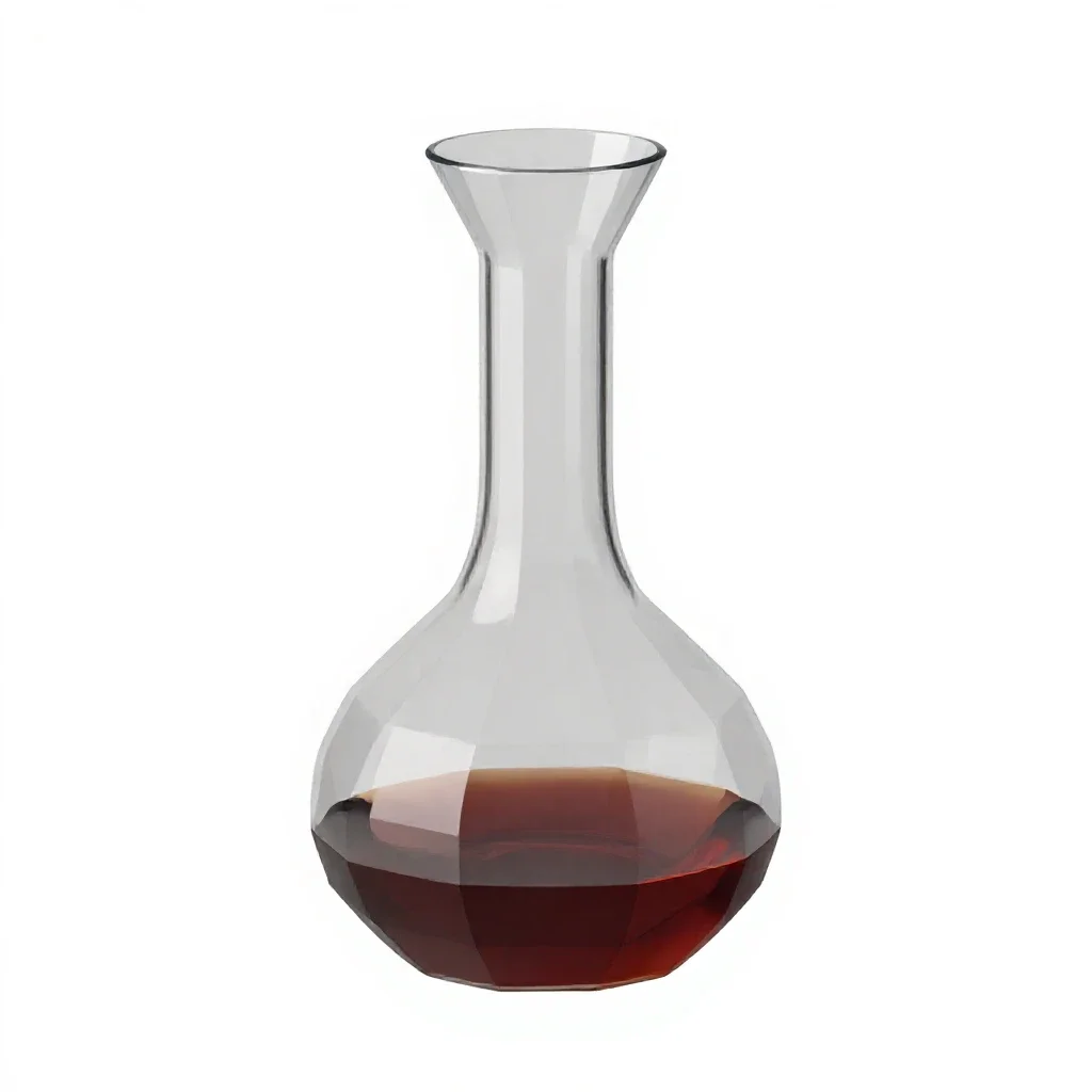 Wine decanter isolated on a white background