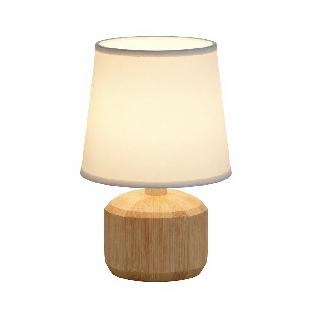 Bedside touch lamp isolated on a white background