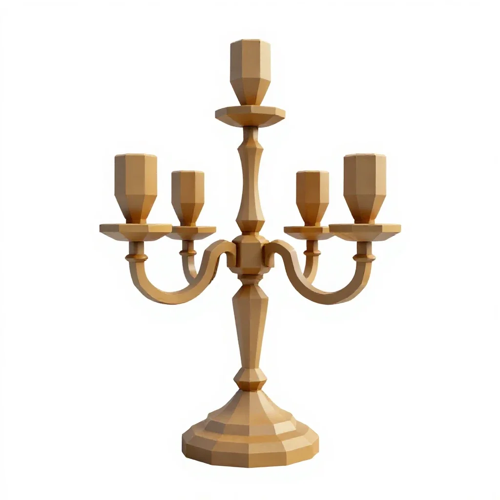Candelabra isolated on a white background