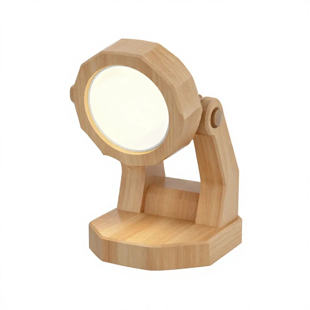 Clip-on reading light isolated on a white background