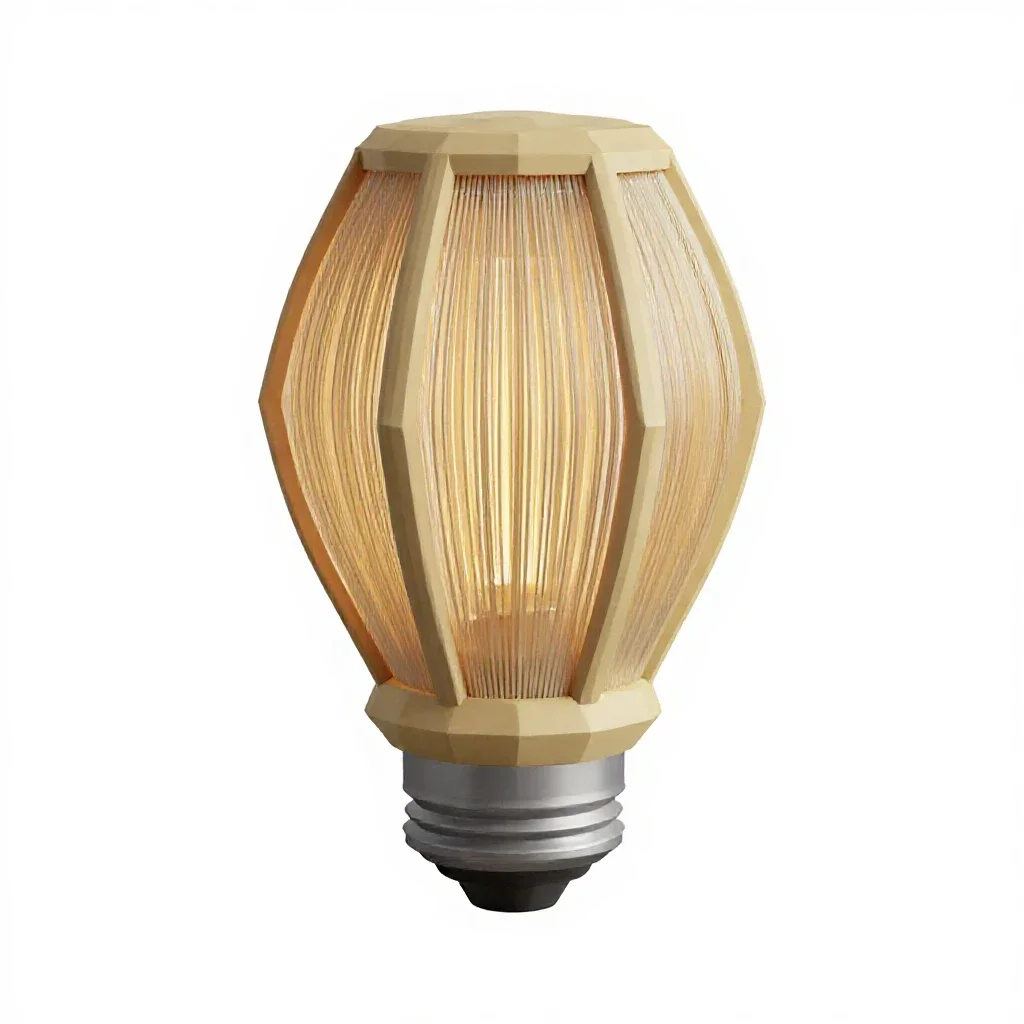 Fibre optic lamp isolated on a white background