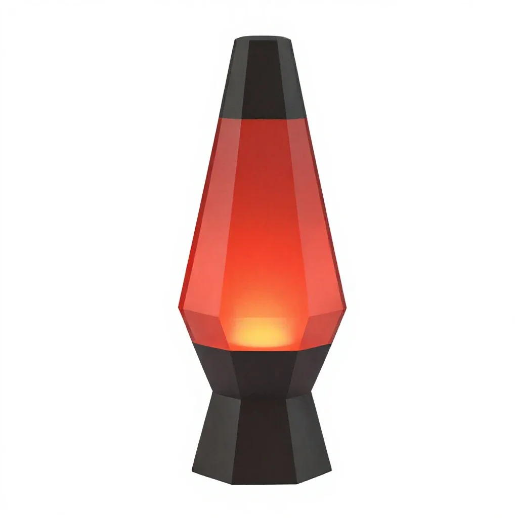 Lava lamp isolated on a white background