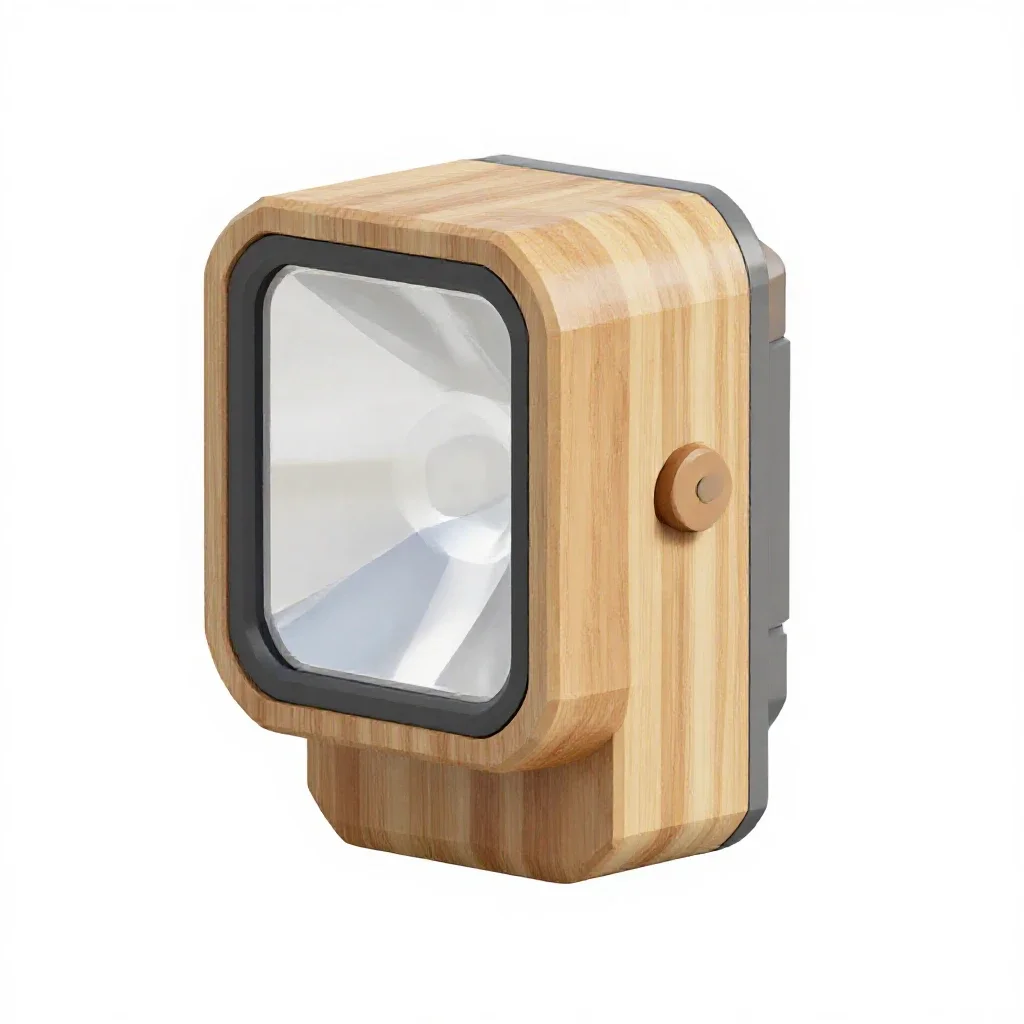 Rechargeable work light isolated on a white background