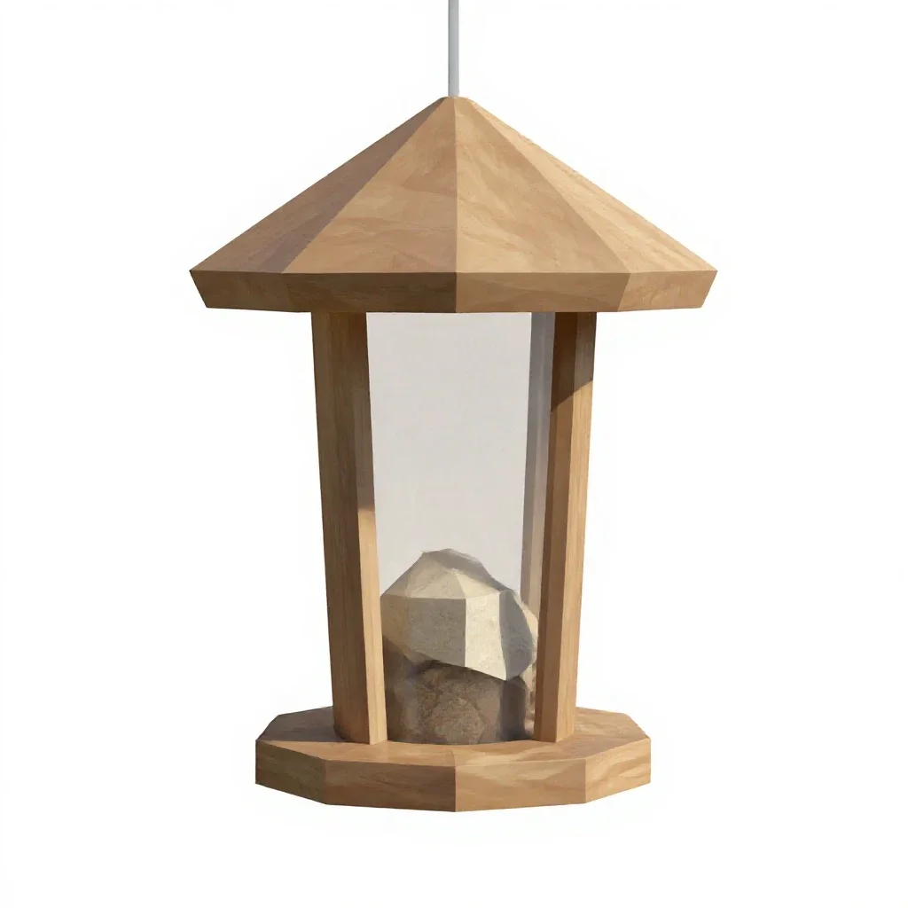 Bird feeder isolated on a white background