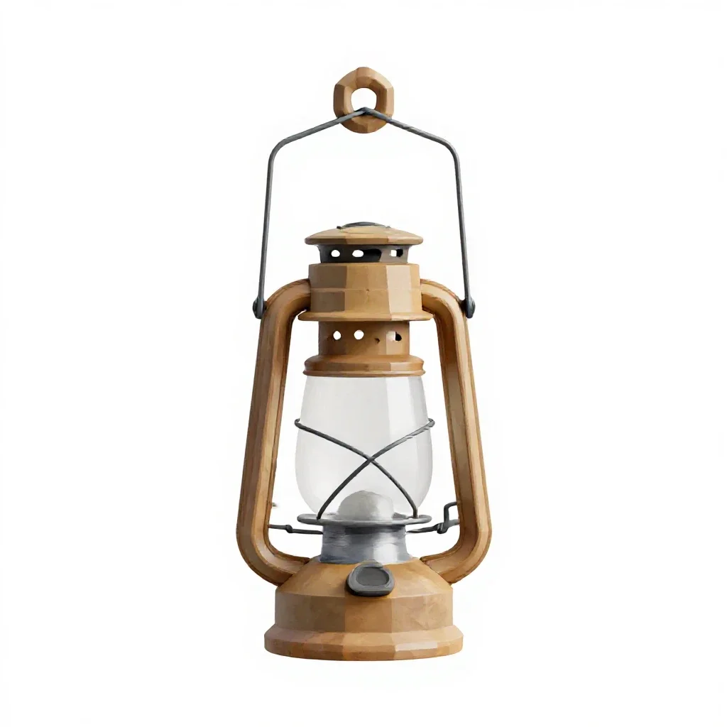 Camping lantern hook isolated on a white background