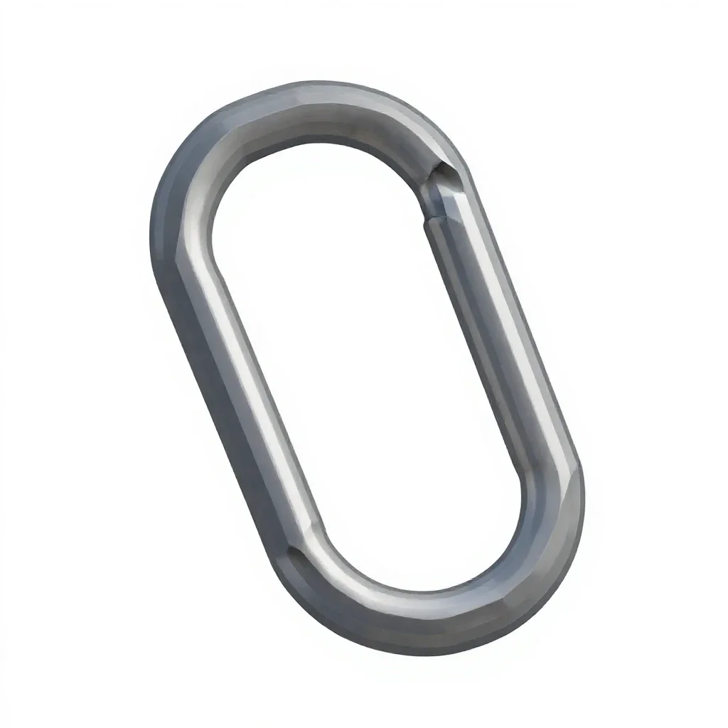 Carabiner isolated on a white background