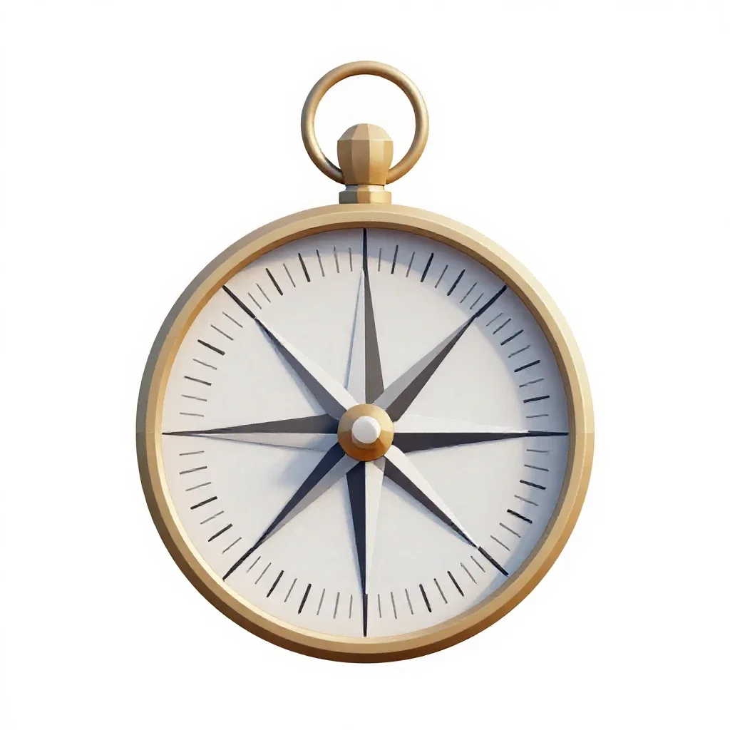 Compass isolated on a white background
