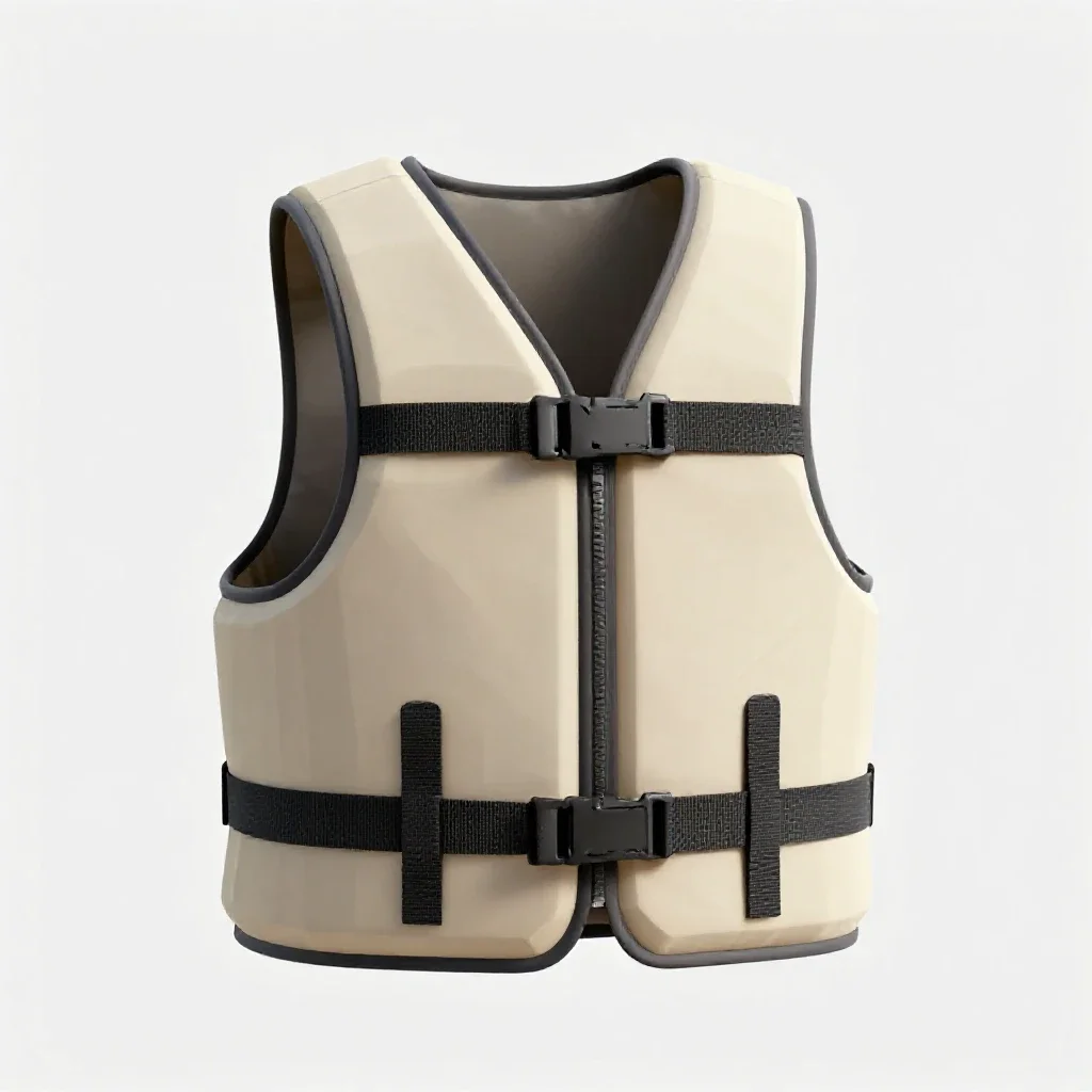 Life vest isolated on a white background