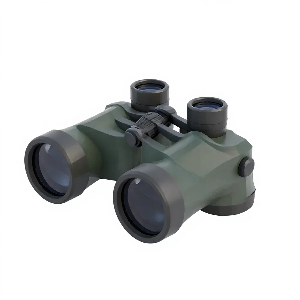 Pair of binoculars isolated on a white background