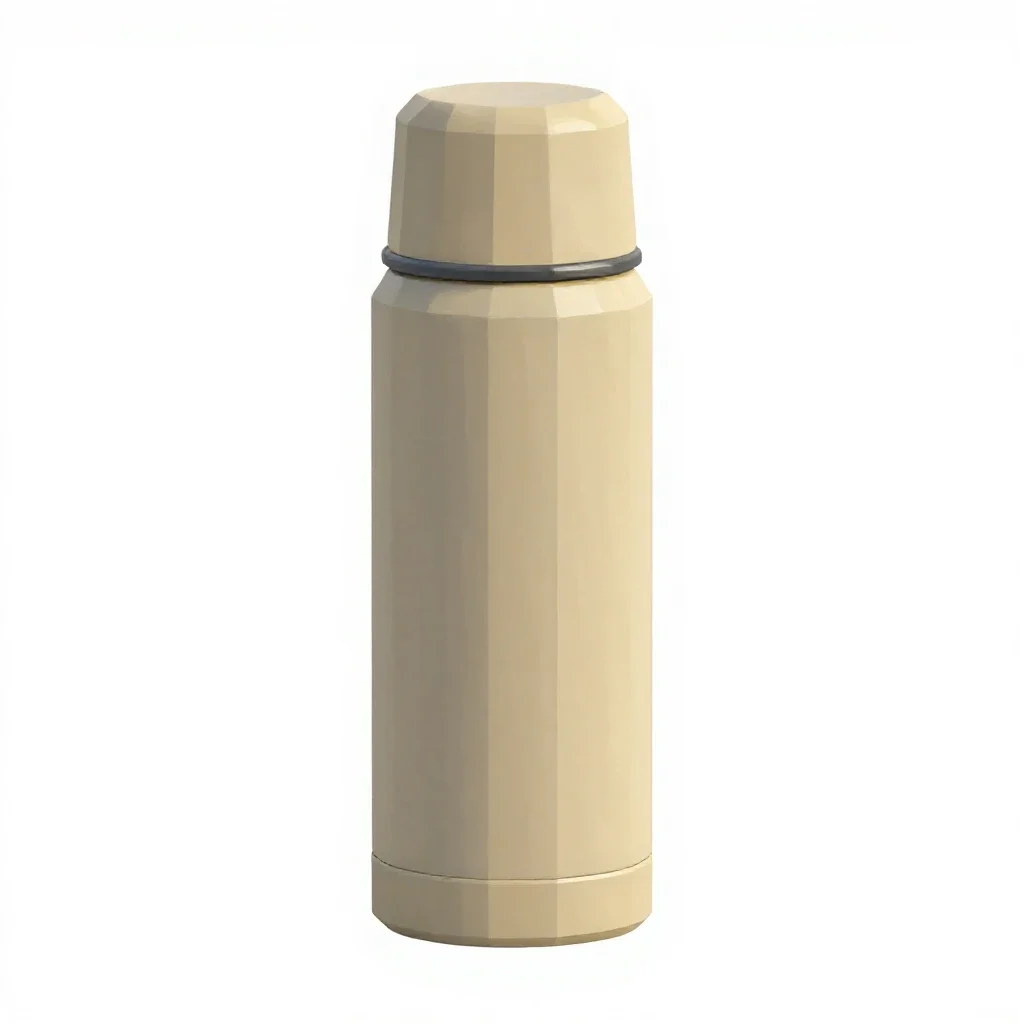 Thermos flask isolated on a white background