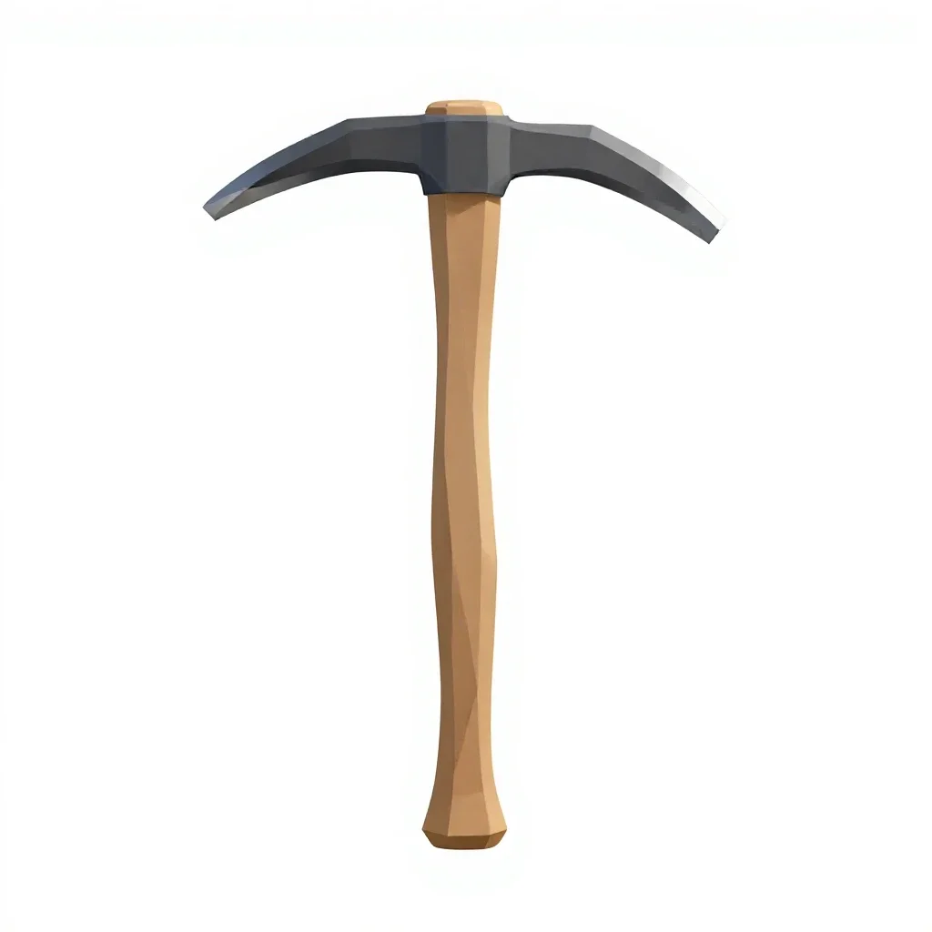 Ice axe isolated on a white background