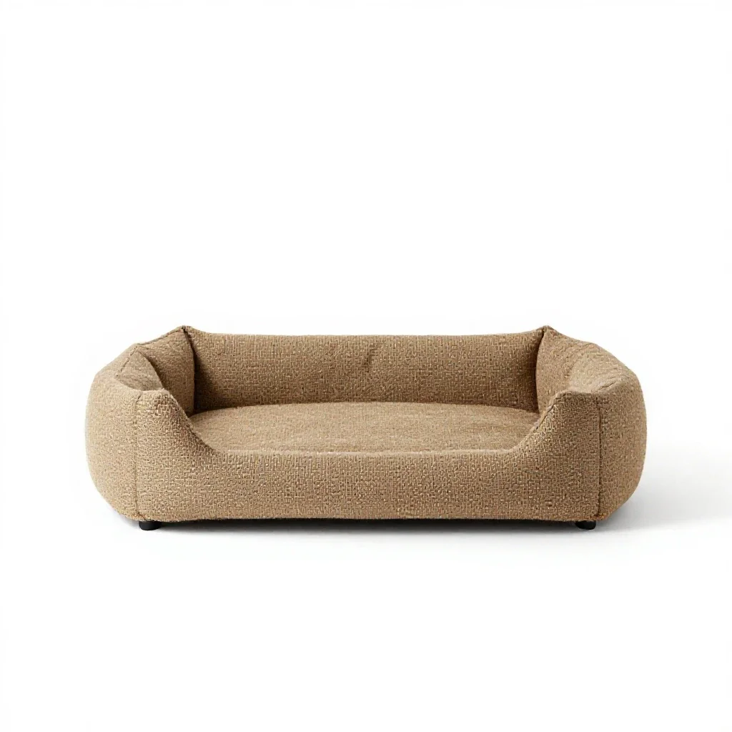 Cat cave bed isolated on a white background