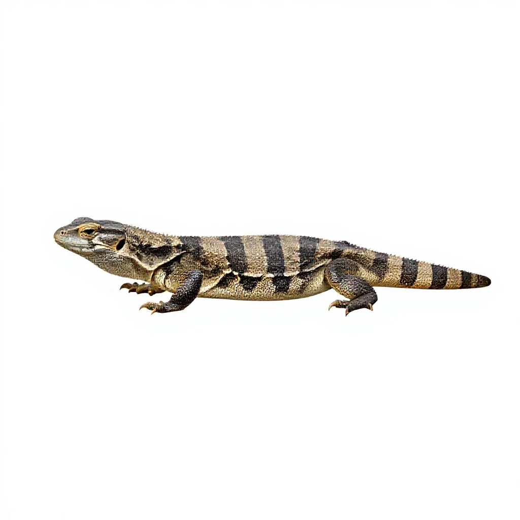 Reptile hide isolated on a white background