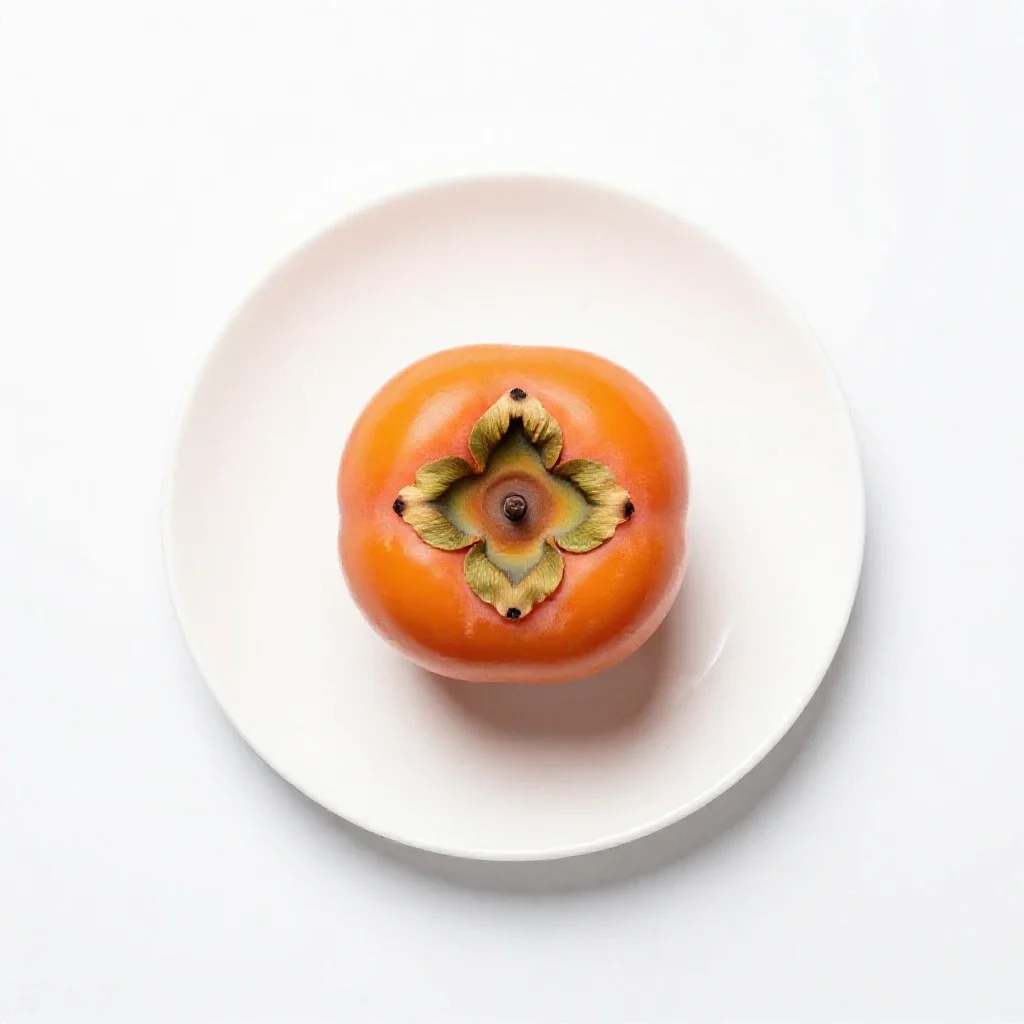 Persimmon isolated on a white background