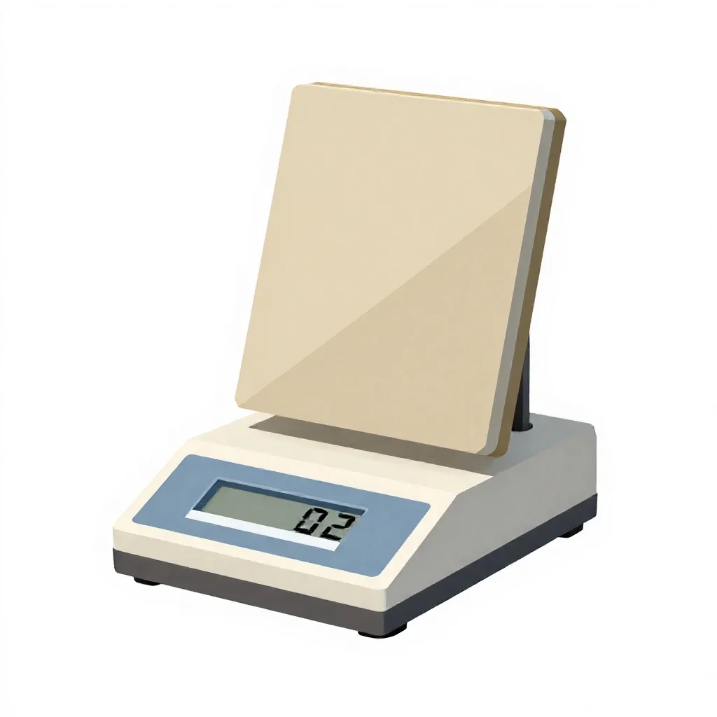 Analytical balance isolated on a white background