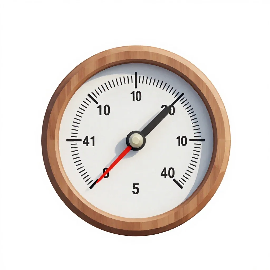 Barometer isolated on a white background