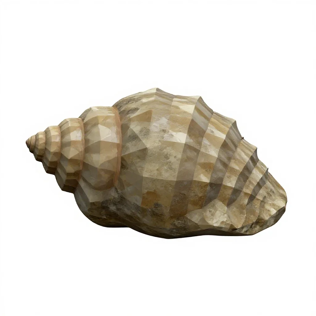 Fossil trilobite isolated on a white background